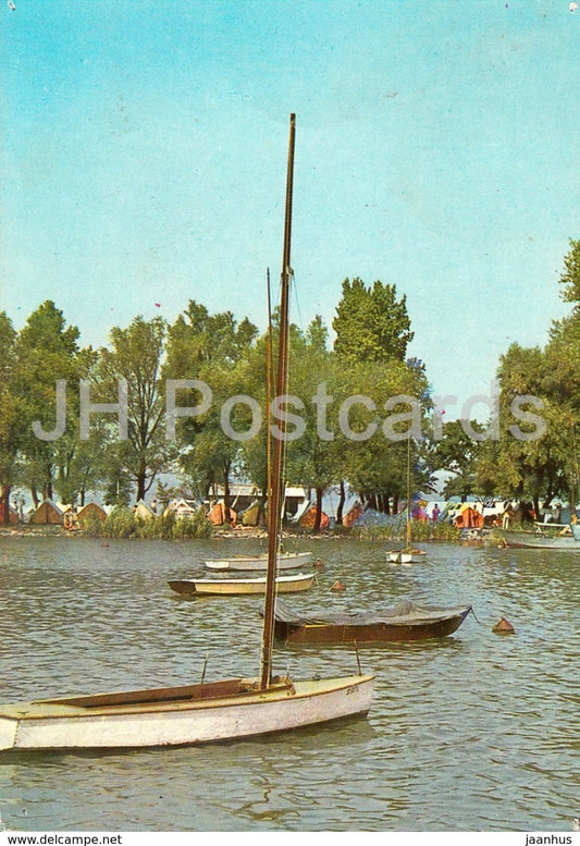 Balaton - Balatonboglar - camping - Hungary - used - JH Postcards
