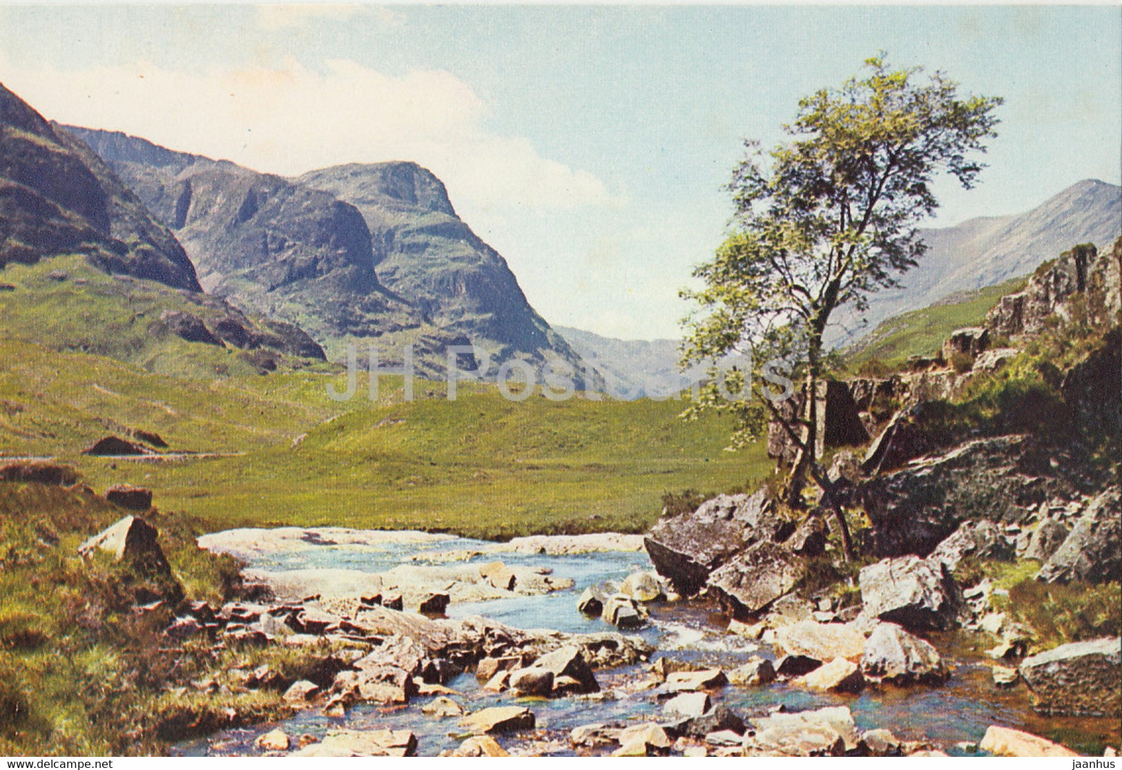On the river Coe - Glencoe - Argyllshire - Three Sisters Group - Scotland - United Kingdom - unused - JH Postcards