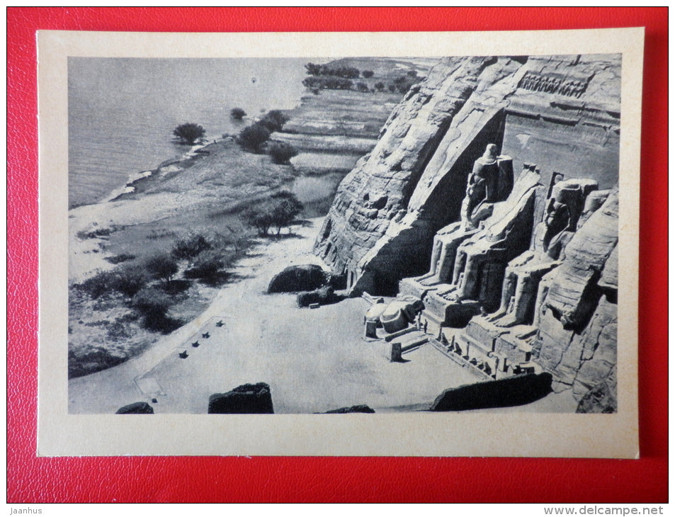 The Great Temple of Abu Simbel , XIII century BC - Egypt - Architecture of Ancient East - 1964 - Russia USSR - unused - JH Postcards