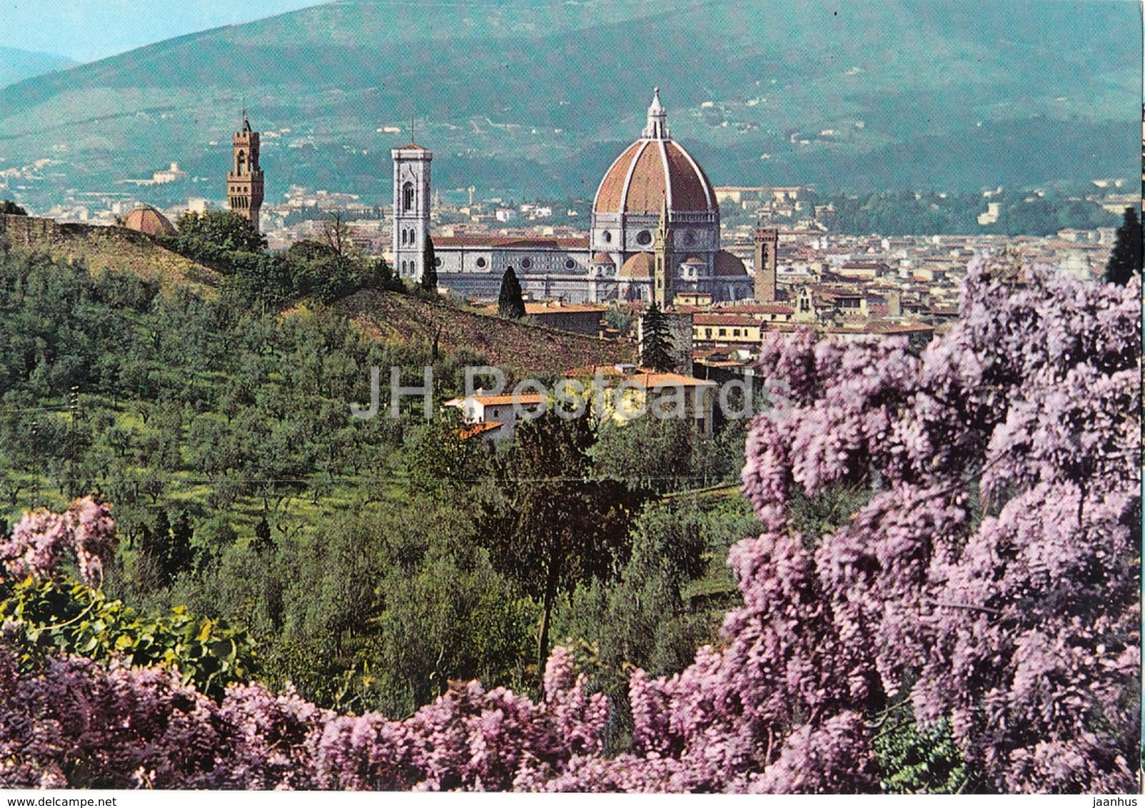 Firenze - Florence - panorama - Italy - 1983 - used - JH Postcards