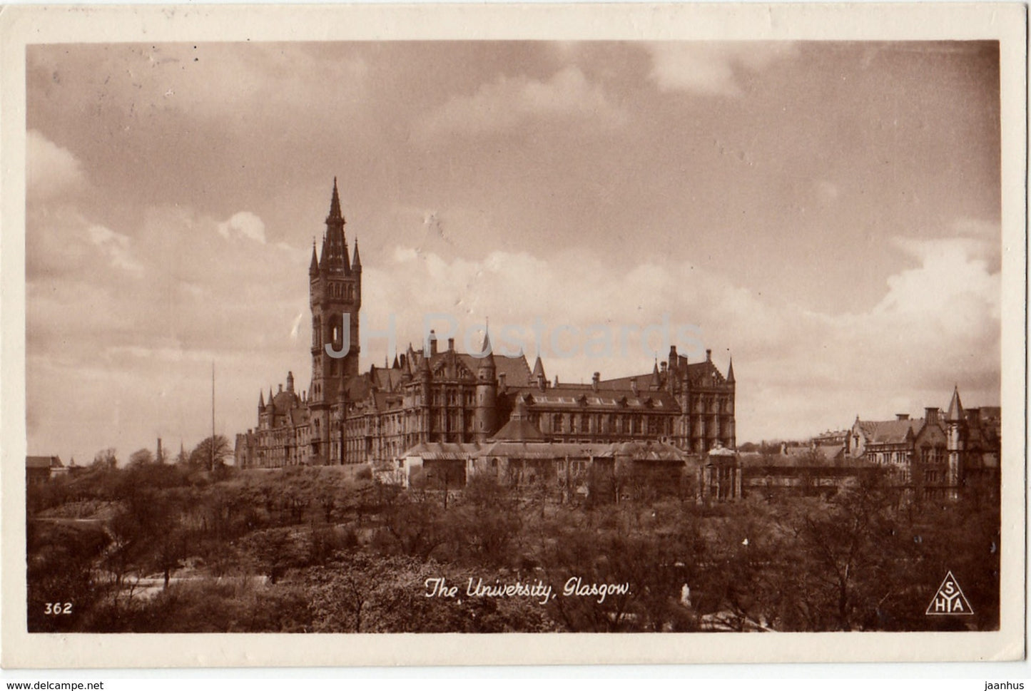 Glasgow - The University - 362 - 1966 - United Kingdom - Scotland - used - JH Postcards