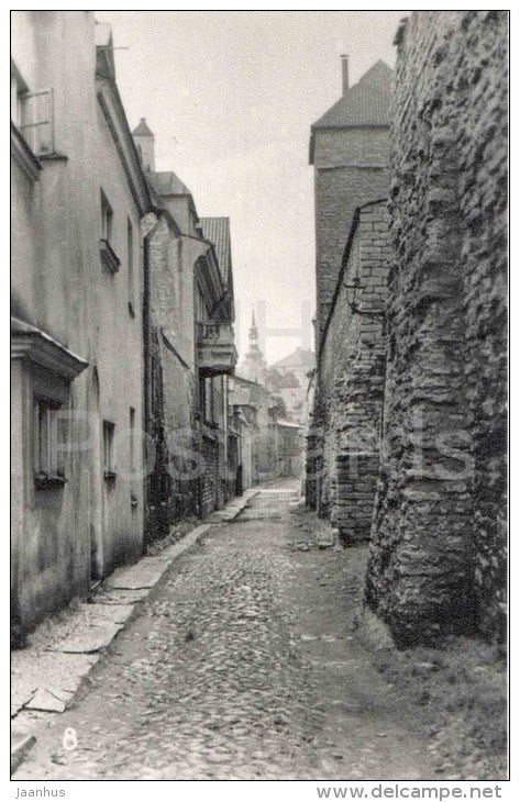 Müüriäärne way , Laboratorium street - Epping - Old Town - Towers of Tallinn - Tallinn - 1972 - Estonia USSR - unused - JH Postcards