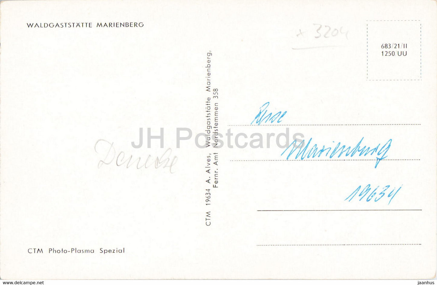 Schloss Marienburg bei Nordstemmen - castle - old postcard - Germany - used