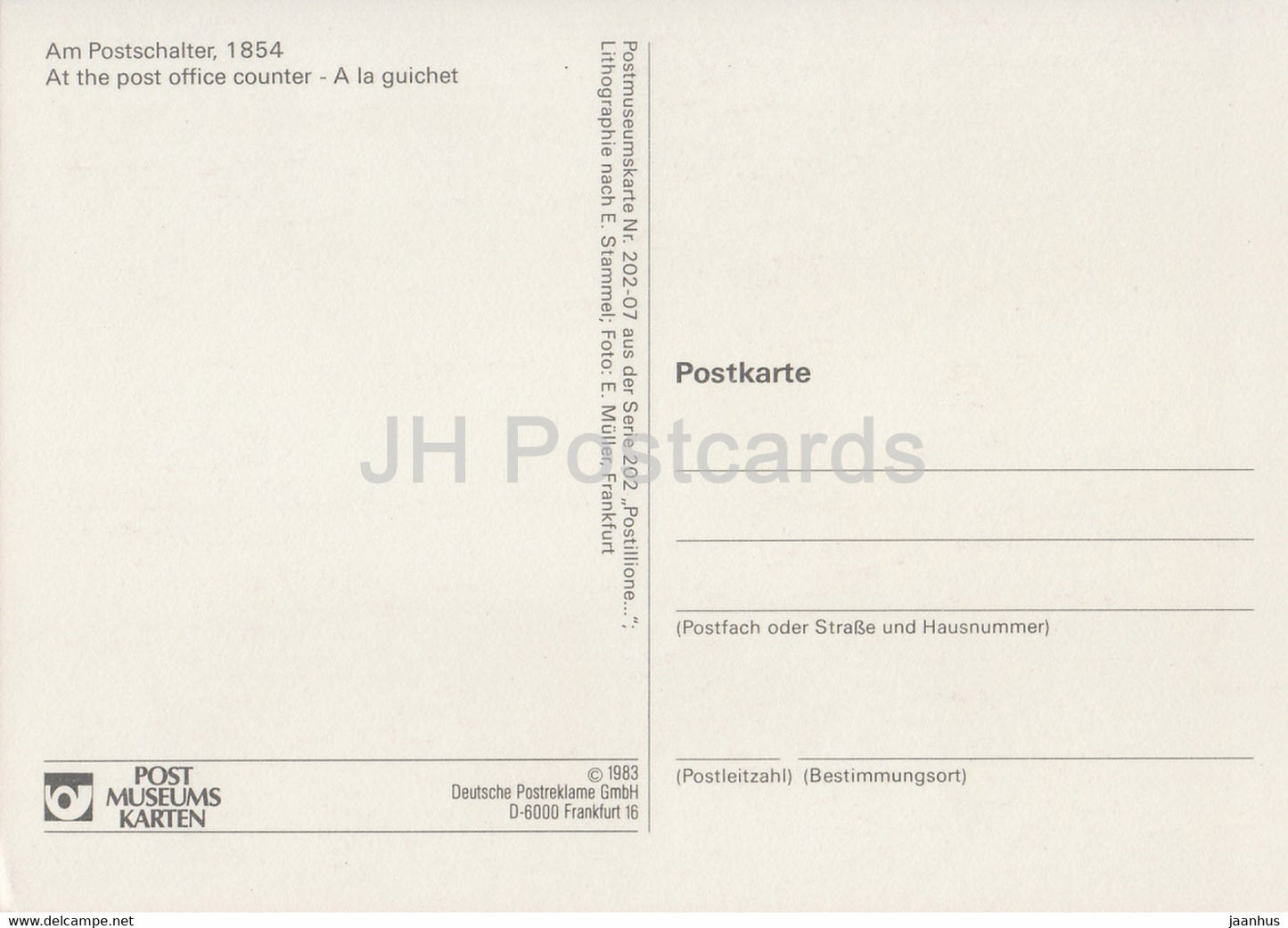 Am Postschalter – Postboten – Postdienst – 1983 – Deutschland – unbenutzt