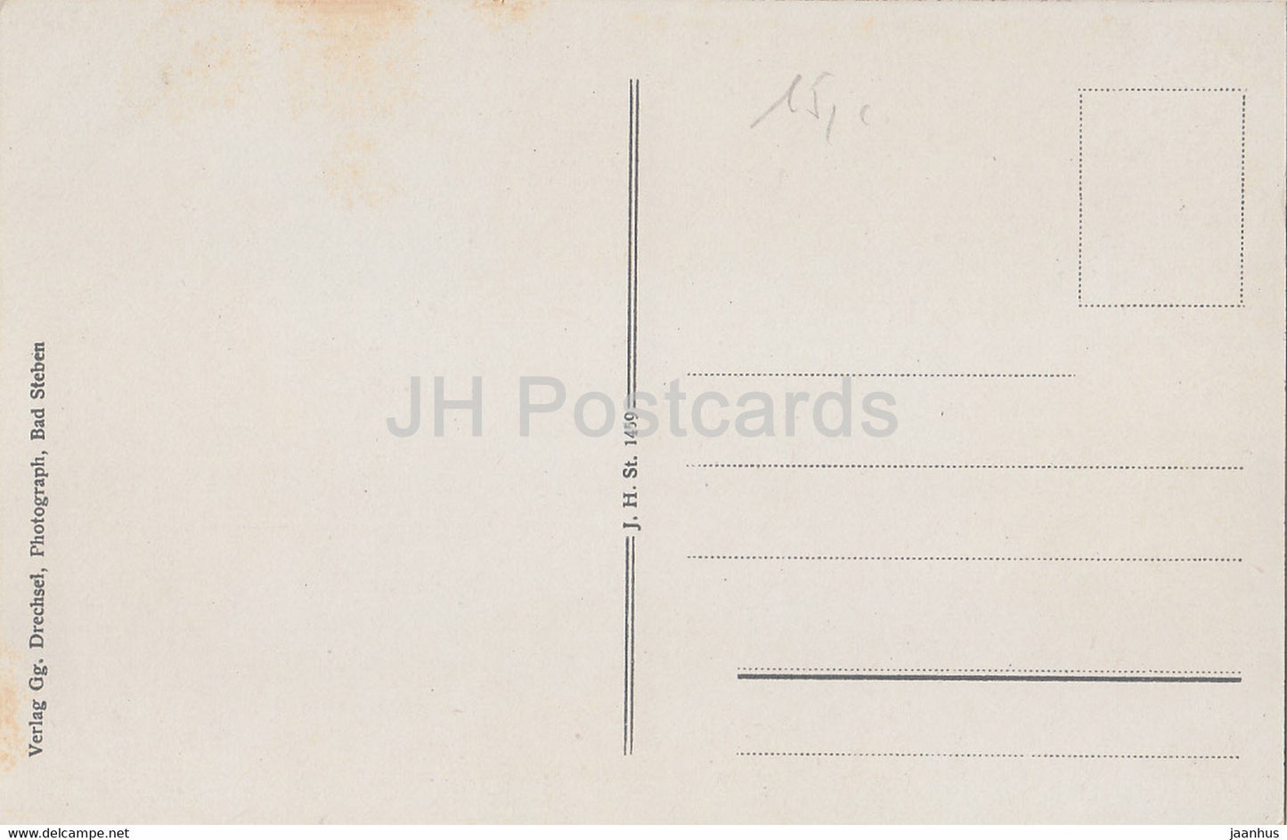 Hollental im Frankenwald - Teufelsfelsen mit Teufelsbrucke - 1459 - old postcard - Germany - unused