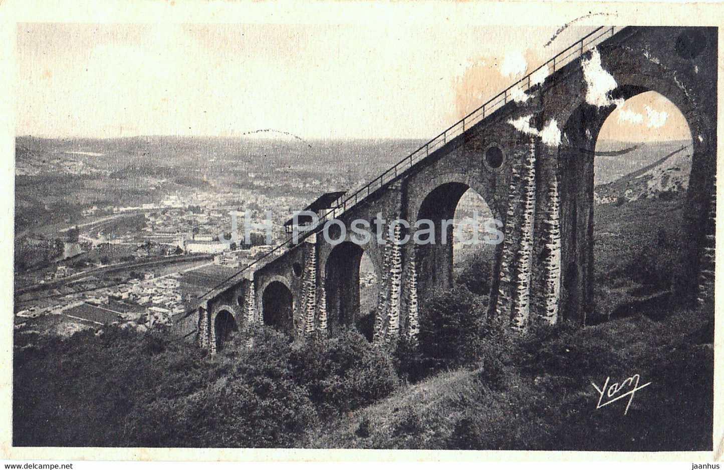Lourdes - Funiculaire du Pic du Jer - funicular - 62 - old postcard - France - unused - JH Postcards