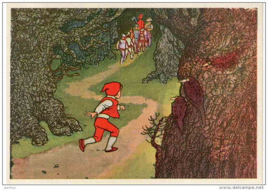 Tom Thumb - forest - crows - Fairy Tale by Charles Perrault - 1976 - Russia USSR - unused - JH Postcards
