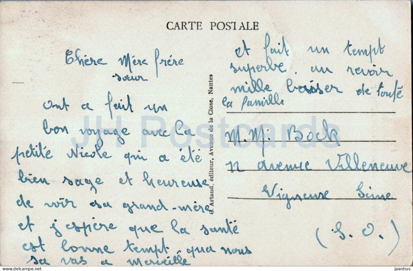 Environs de Ploërmel - La Chapelle Château du Crevy - Canal de Nantes - 120 - carte postale ancienne - France - occasion 