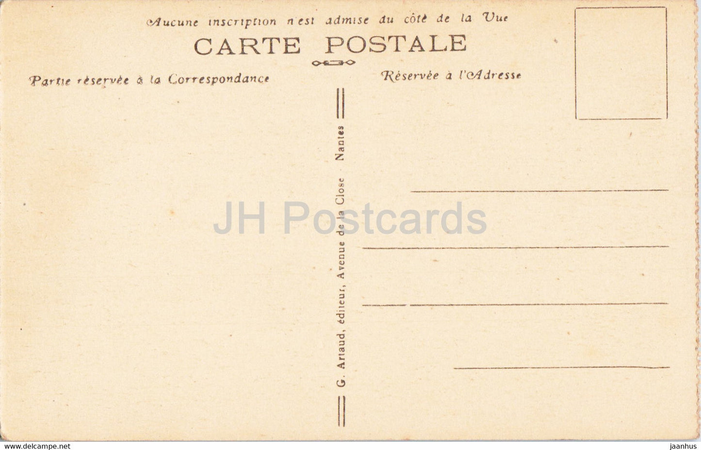 Le Havre - L'Hotel de Ville et le Jardin Public - 128 - old postcard - France - unused