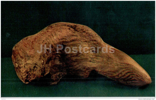 Beaver - Nature and Fantasy - wooden figures - 1969 - Russia USSR - unused - JH Postcards