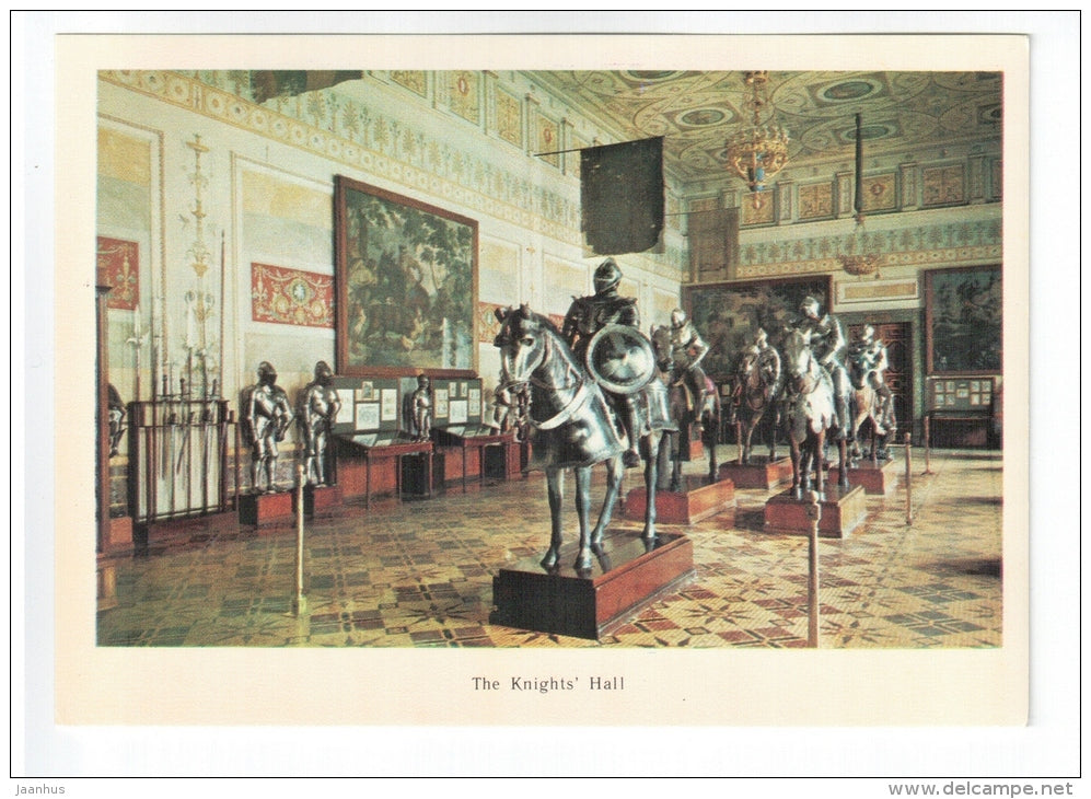 The Knight`s Hall - Hermitage - St. Petersburg - Leningrad - 1978 - Russia USSR - unused - JH Postcards