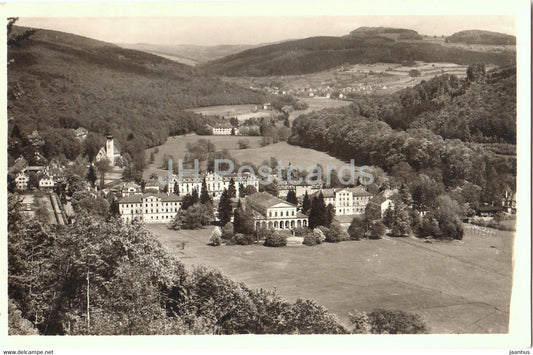 Bad Bruckenau - Fernblick auf Bad und Stadt Bruckenau - old postcard - 1953 - Germany - used - JH Postcards