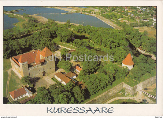 Kuressaare Episcopal castle aerial view - Saaremaa - circulated in Estonia 1997 - Estonia - used - JH Postcards