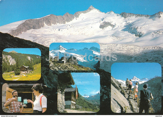 Neukirchen am Grossvenediger - Berndlalm - Postalm - Seebachsee - Kursingerhutte - multiview - 2000 - Austria - used - JH Postcards