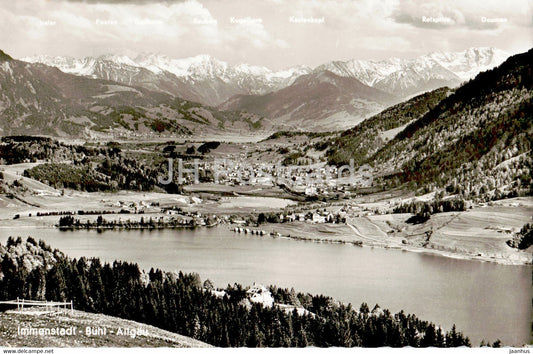 Immenstadt - Buhl - Allgau - kl Alpsee - Illertal - old postcard - 1957 - Germany - used - JH Postcards