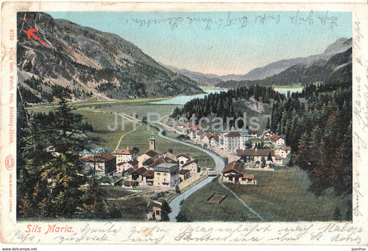 Sils Maria - 6780 - old postcard - 1904 - Switzerland - used - JH Postcards