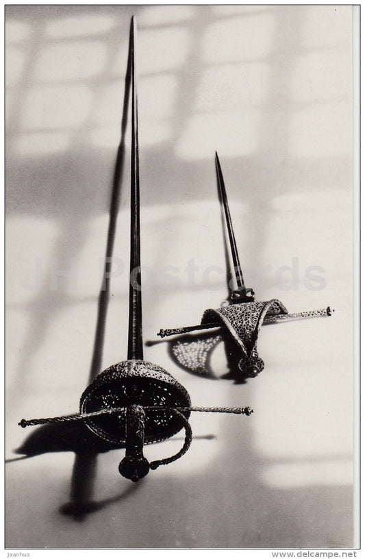 Sword and dag , Italy - Hermitage - Knights' Hall - St. Petersburg - 1986 - Russia USSR - unused - JH Postcards