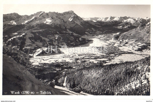 Wank 1780 m - Talblick - 727 - Germany - unused - JH Postcards