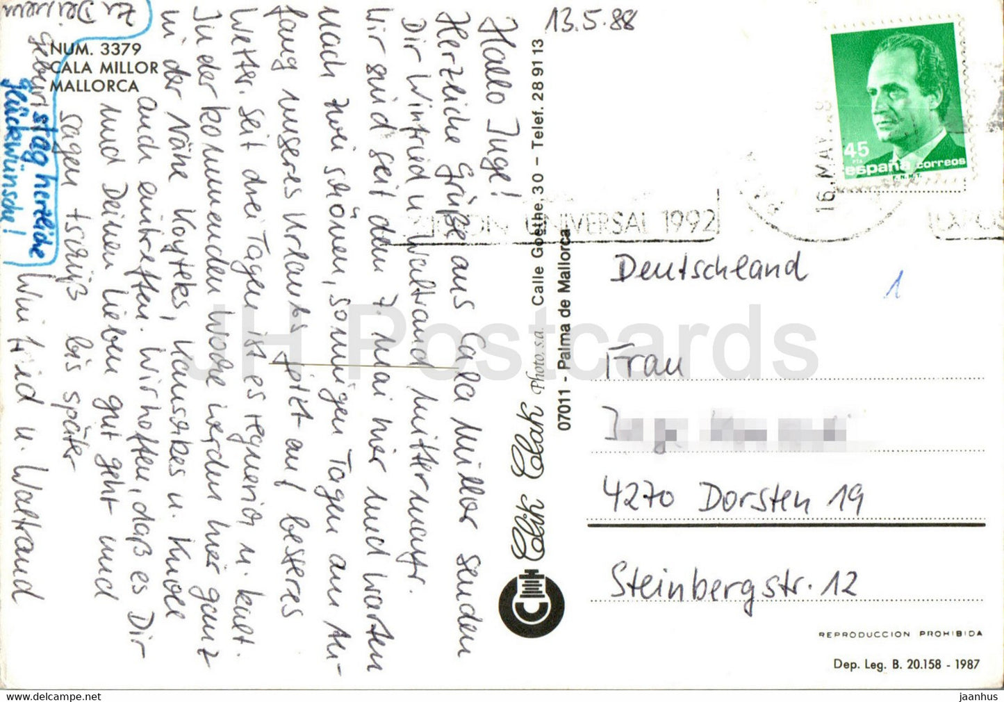 Cala Millor - Mallorca - multiview - 3379 - 1988 - Spain - used