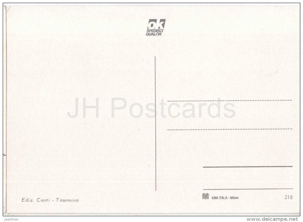 Taormina - Sicilia - 218 - Italia - Italy - unused - JH Postcards