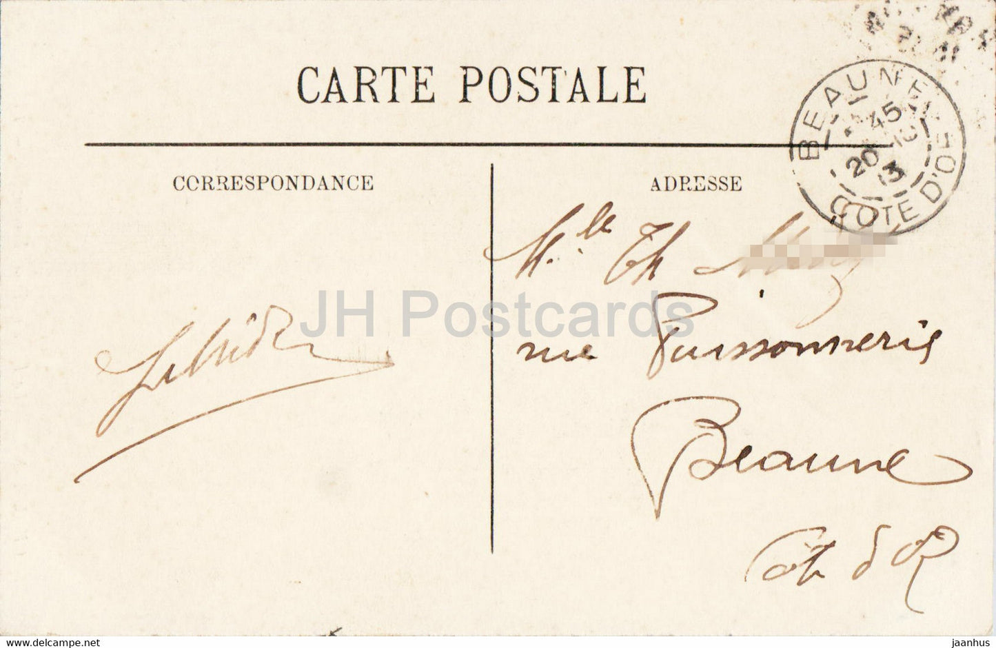 Chaumont - La Fontaine Edme Bouchardon - 31 - old postcard - 1913 - France - used