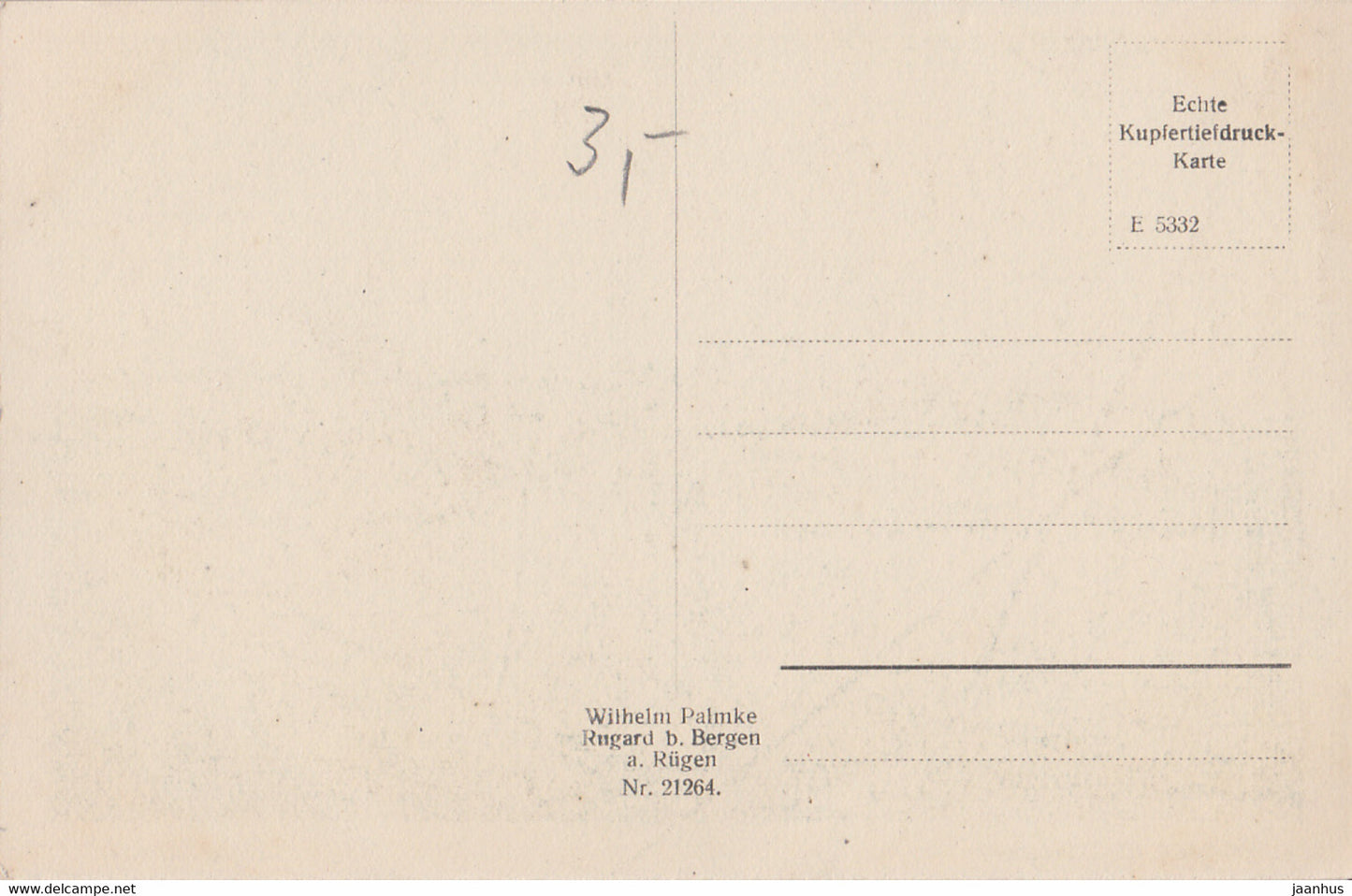 Bergen a Rugen - Panorama - old postcard - 21264 - Germany - unused