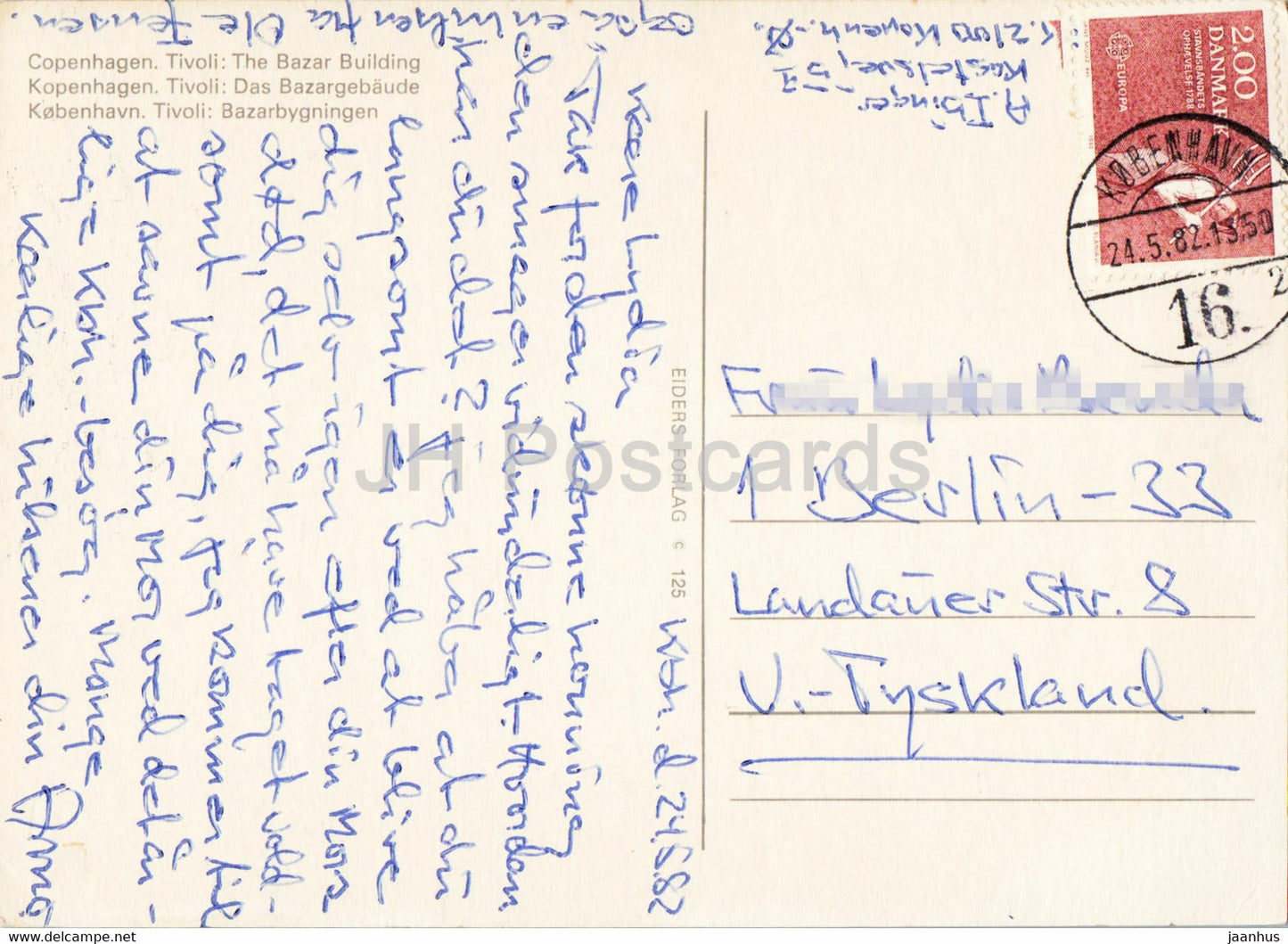 Copenhague - Tivoli - The Bazar Building - 1982 - Danemark - occasion