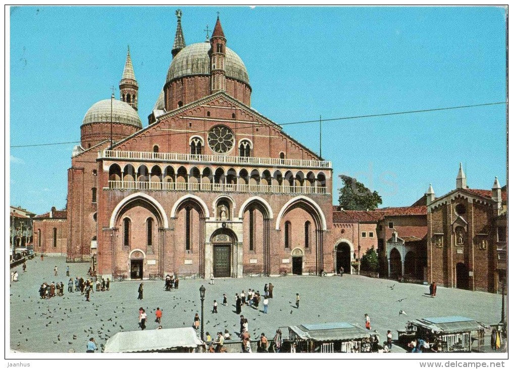 Basilica del Santo - Padova - Veneto - 35100 - 11425 - Italia - Italy - sent from Italy Padova to Germany 1988 - JH Postcards