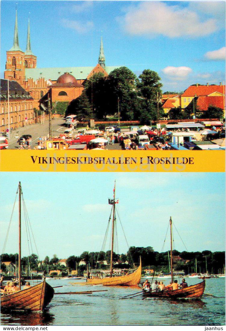 Vikingeskibshallen i Roskilde - Roskilde Domkirke - cathedral - Viking Ships - ship - boat - 94/108 - Denmark - unused - JH Postcards