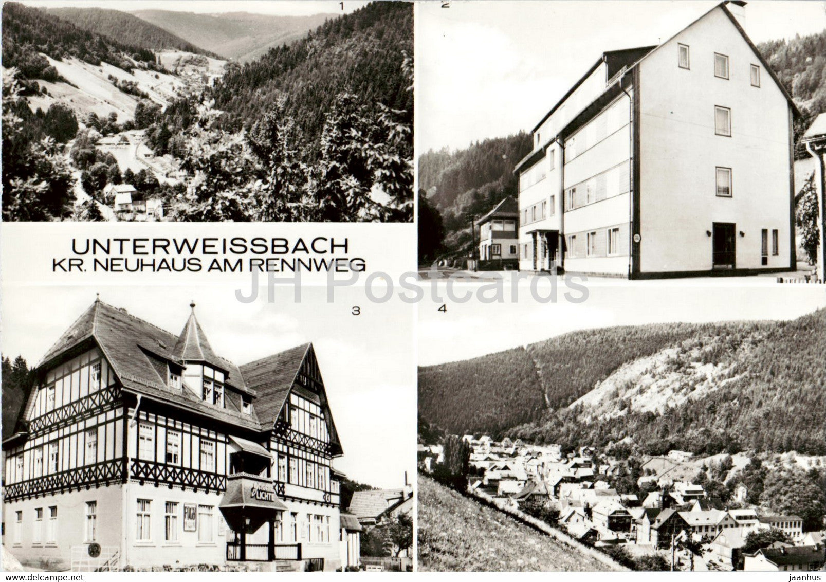 Unterweissbach - Kr Neuhaus am Rennweg - FDGB Erholungsheim - Goldene Lichte - 1 - Germany DDR - used - JH Postcards