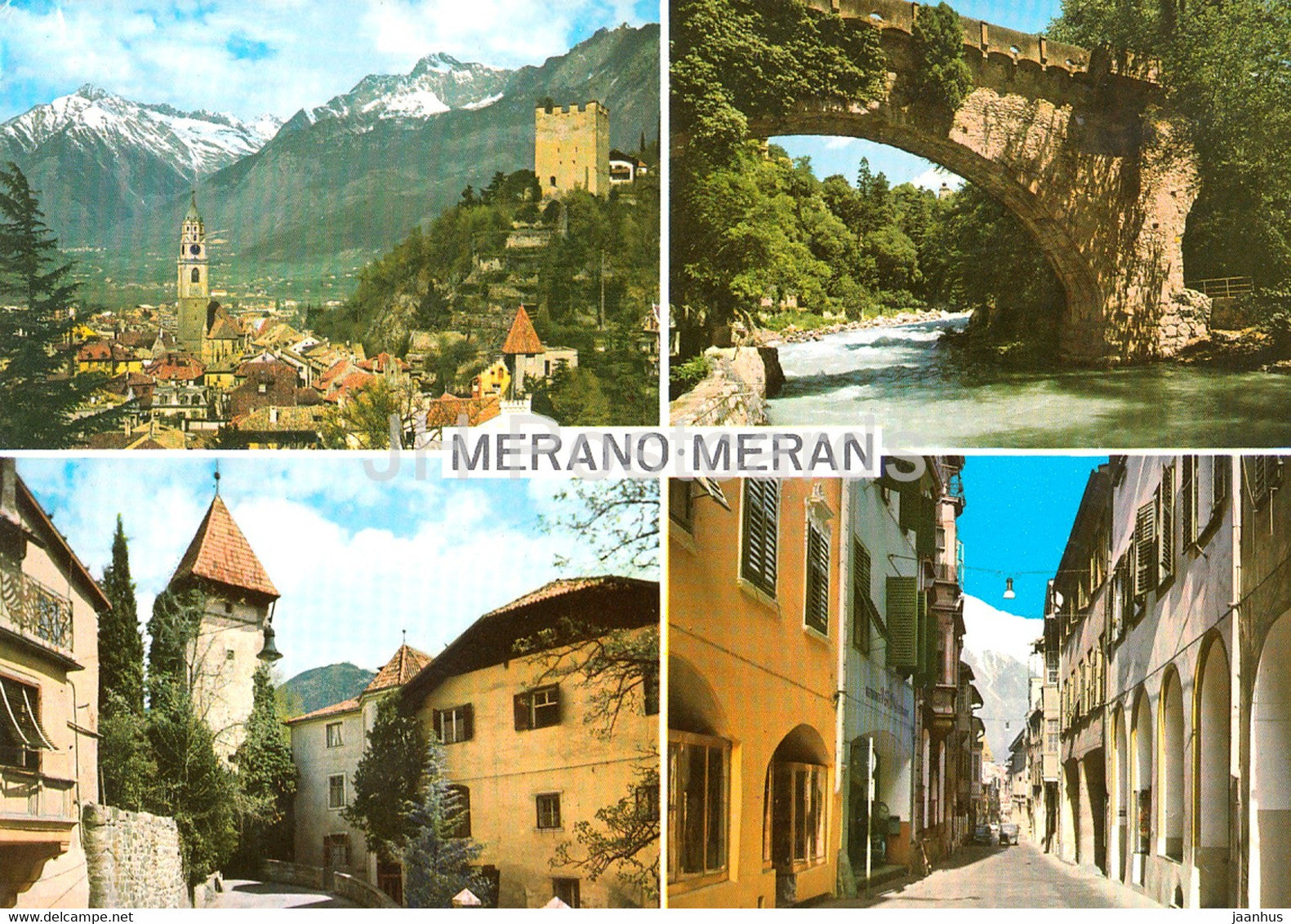 Merano - Meran - Alto Adige - Sudtirol - multiview - 1974 - Italy - used - JH Postcards