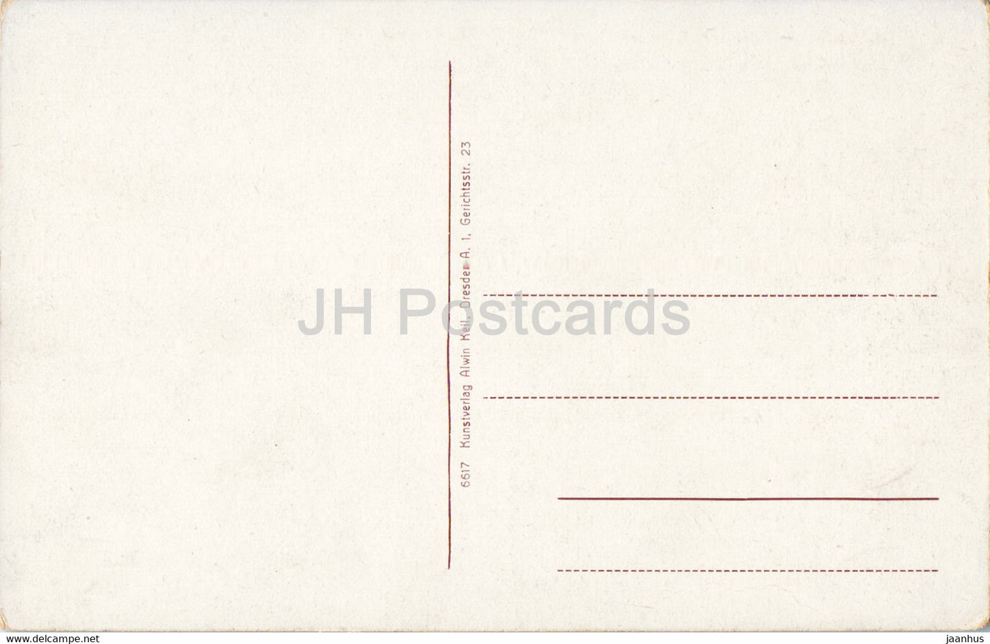 Dresde - Grosser Garten - Palais mit Teich - château - carte postale ancienne - Allemagne - inutilisé