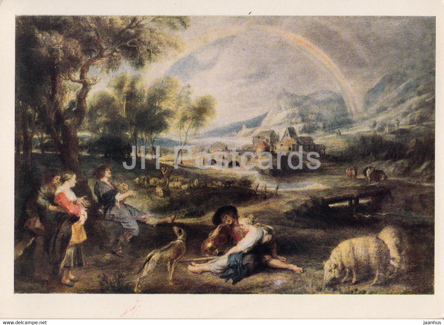 painting by Peter Paul Rubens - Landscape with Rainbow - Flemish art - 1964 - Russia USSR - unused - JH Postcards
