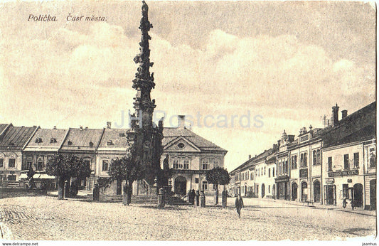 Policka - Cast mesta - old postcard - Czech Republic - used - JH Postcards