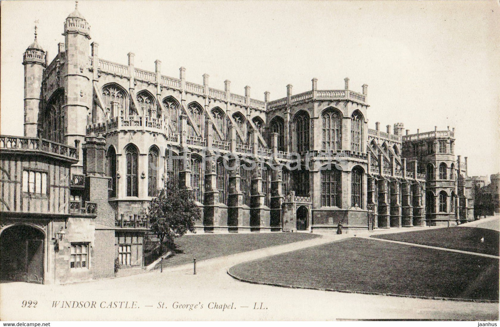 Windsor Castle - St George's Chapel - 922 - old postcard - England - United Kingdom - unused - JH Postcards