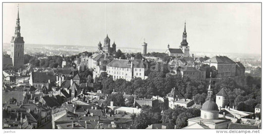 Old Town panorama - Tallinn - photo card - 1975 - USSR Estonia - unused - JH Postcards