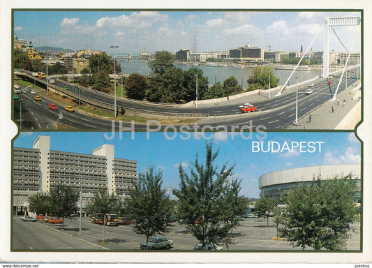 Budapest - bridge - architecture - 1988 - Hungary - used - JH Postcards