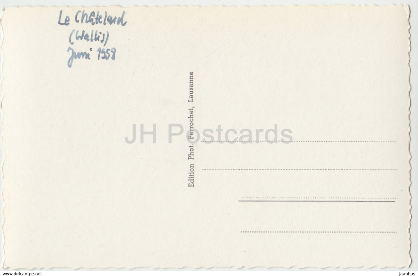 Route des Montuires au barrage de Barberine - 1036 - Suisse - 1958 - occasion