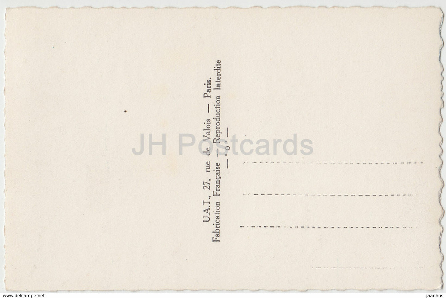 Paris - L'Opera et la Place - opera theatre - old cars - 79 - old postcard - France - unused