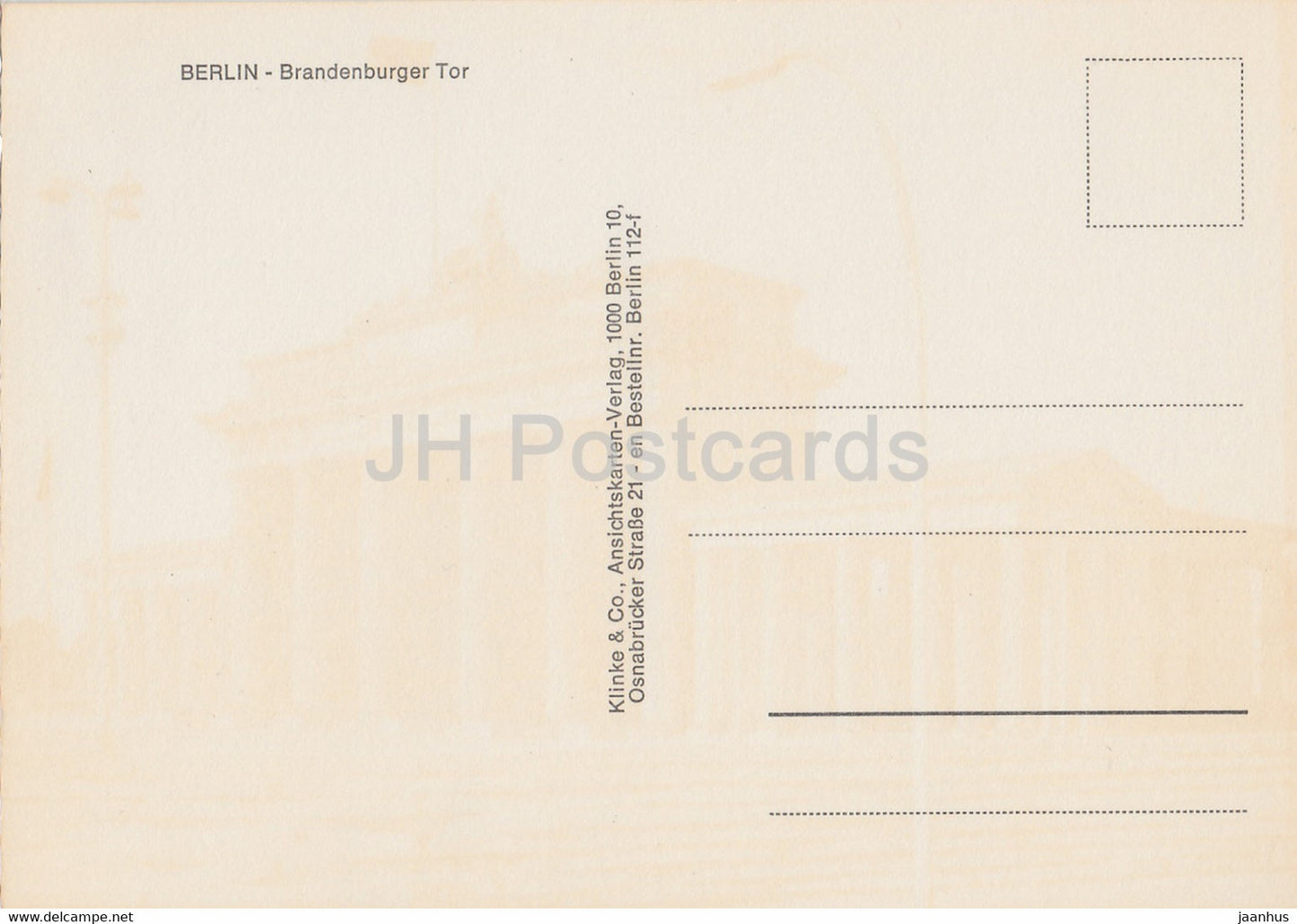 Berlin - Branderburger Tor - 2 - Deutschland - unbenutzt