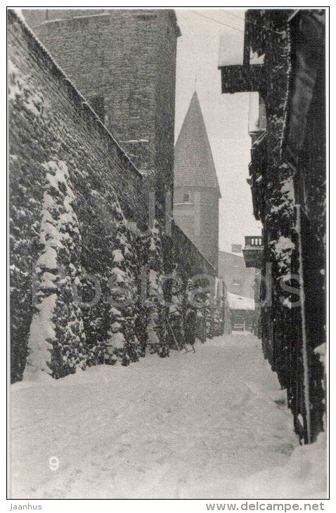tower behind Grusbeke - Old Town - Towers of Tallinn - Tallinn - 1972 - Estonia USSR - unused - JH Postcards