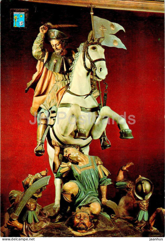 Santiago de Compostela - El Apostol Santiago a Caballo - The Apostle Santiago on horse - animals - 35 - Spain - unused - JH Postcards