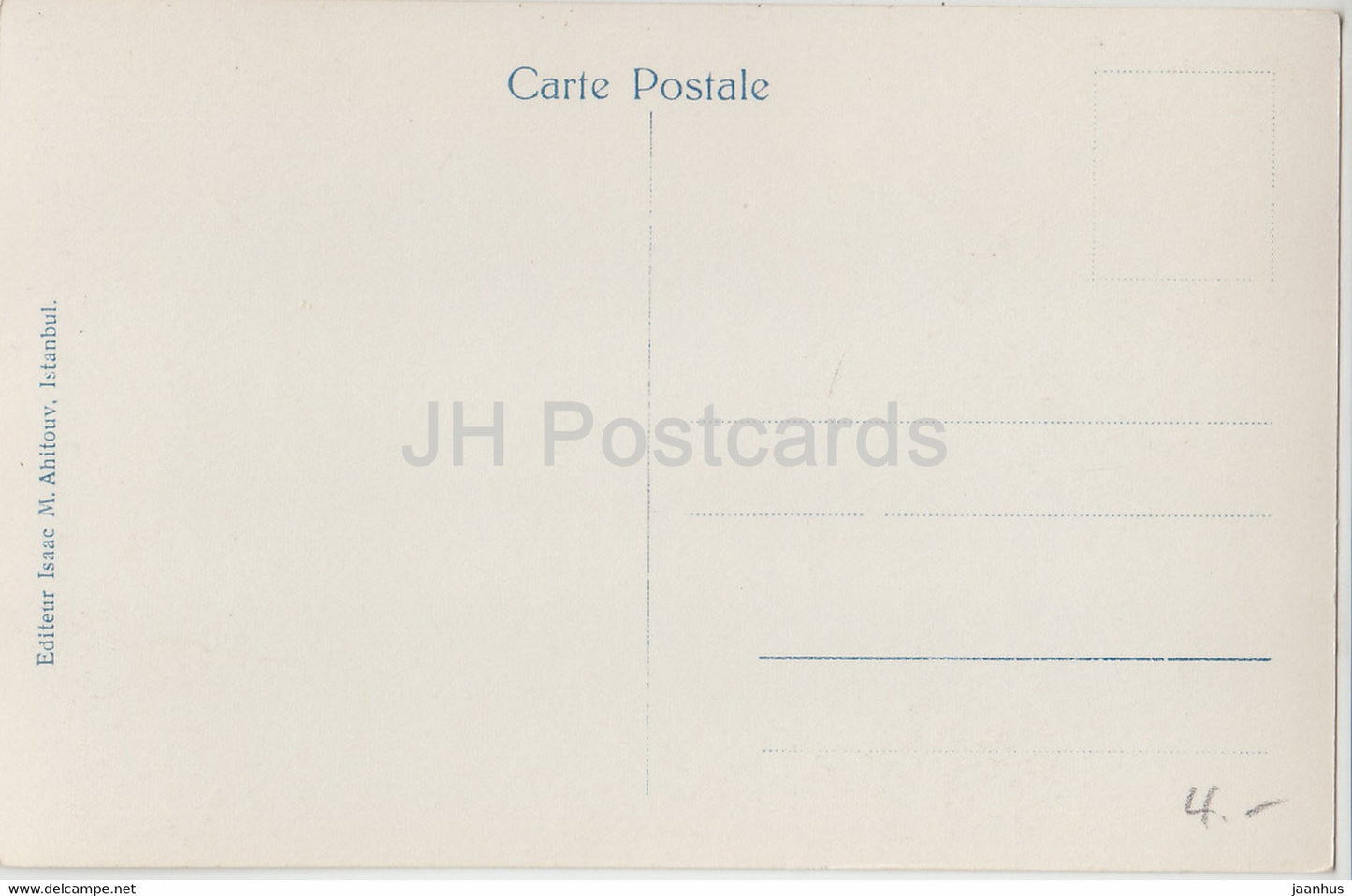 Istanbul - Pera et Galata - bateau - carte postale ancienne - Turquie - inutilisée