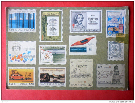 philately - stamps - Finland - sent from Finland Turku to Estonia USSR 1983 - JH Postcards