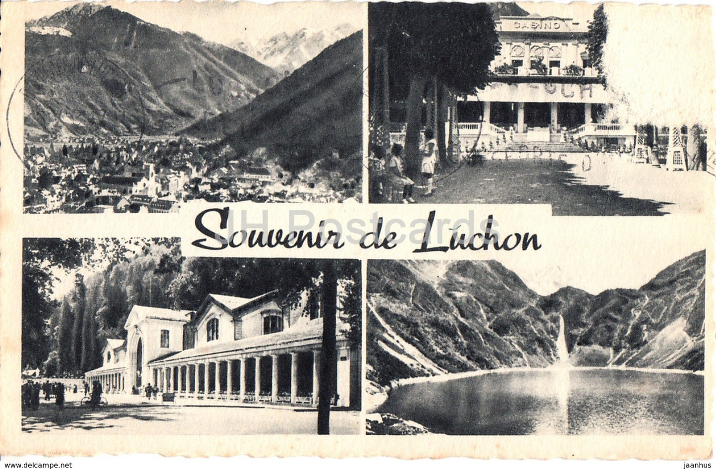 souvenir de Luchon - multiview - old postcard - France - used - JH Postcards