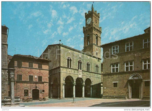 Palazzo Borgia e Palazzo Comunale - palace - Pienza - Pisa - Toscana - 1176 - Italia - Italy - unused - JH Postcards