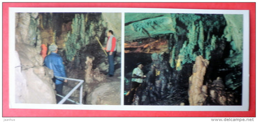 Sataplia cave - speleologist - Caves of ancient Colchis - Kutaisi - 1988 - USSR Georgia - unused - JH Postcards