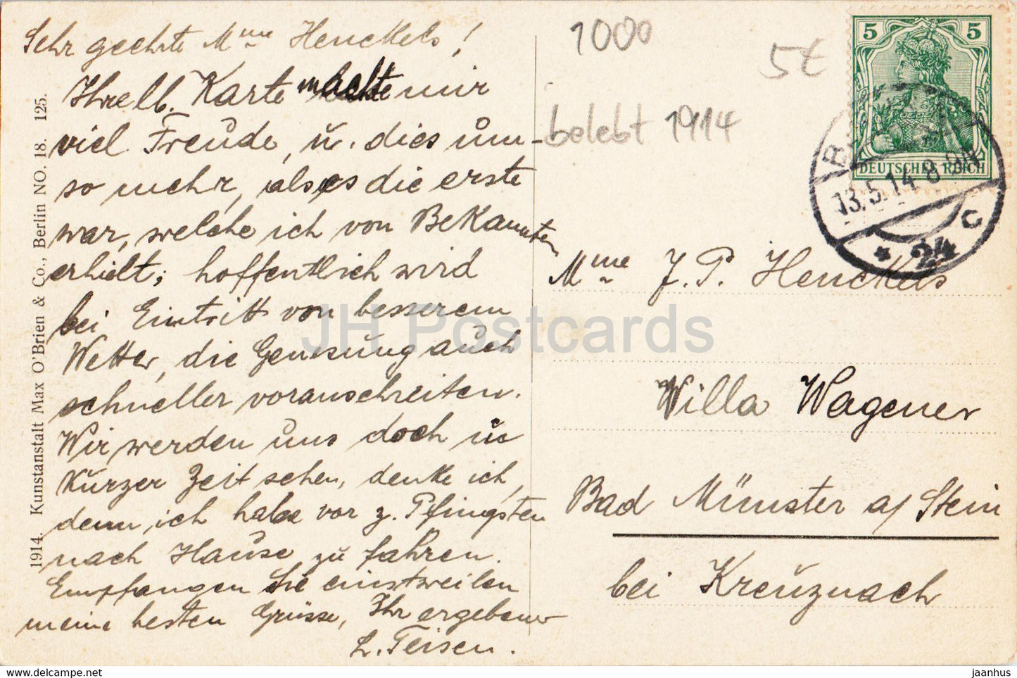 Berlin - Kaiser Friedrich Museum - old postcard - 1914 - Germany - used