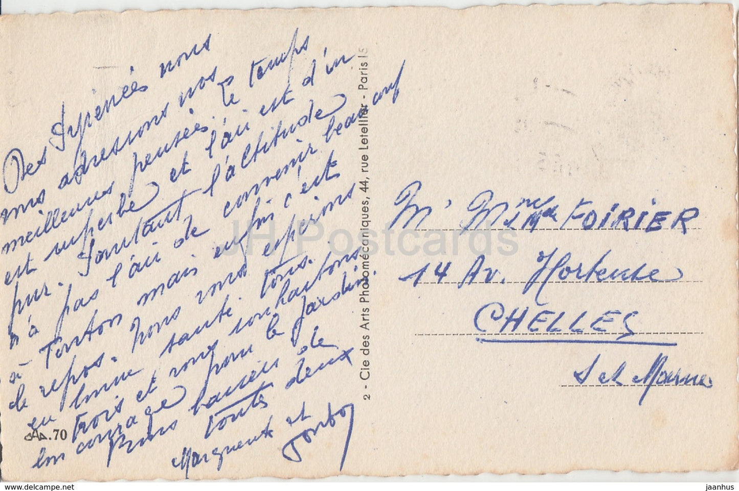 souvenir de Luchon - multiview - old postcard - France - used