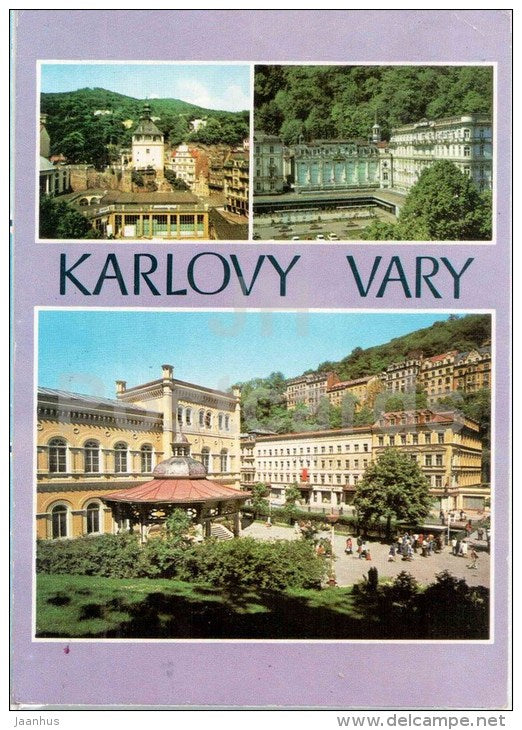 Karlovy Vary - Karlsbad - spa - architecture - town views - Czechoslovakia - Czech - used - JH Postcards
